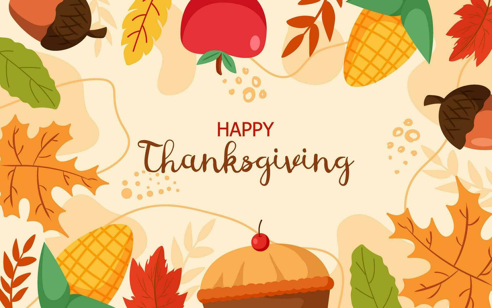 Happy Thanksgiving Day Background vector