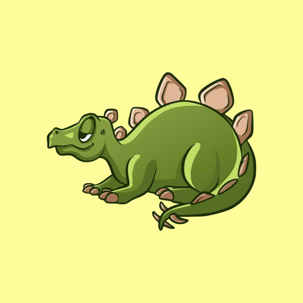 Clipart Cute Stegosaurs for Sticker vector