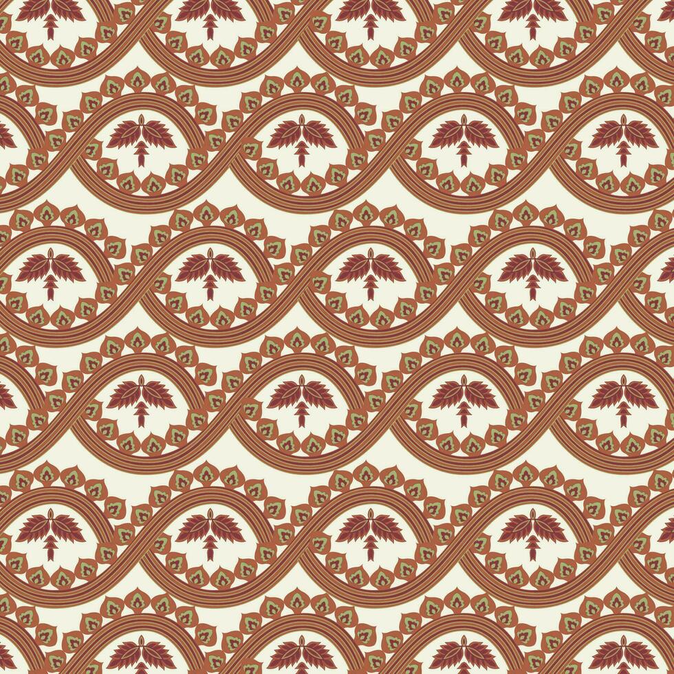 A vibrant red and white wallpaper with a mesmerizing and intricate design vector