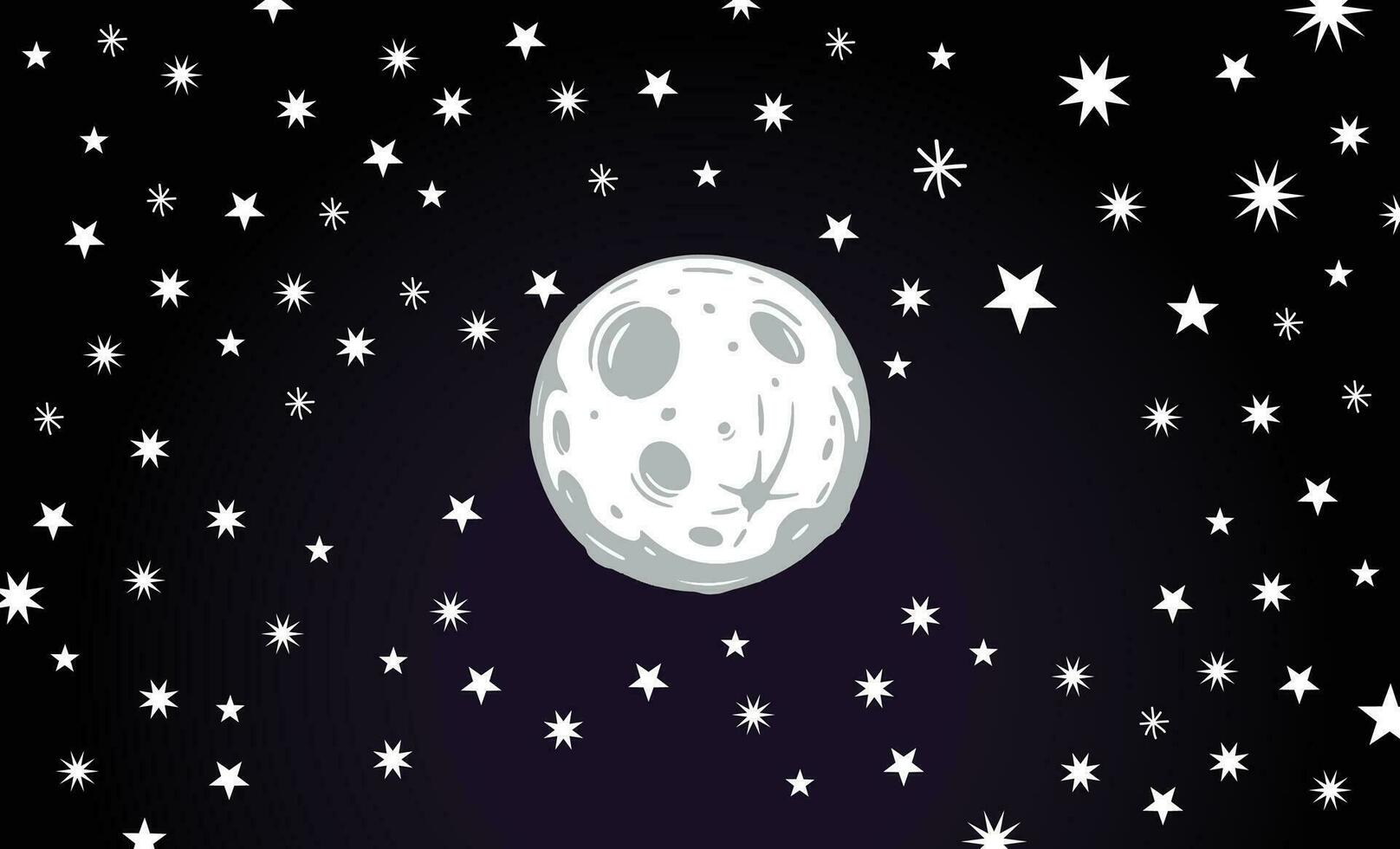 wallpaper outer space galaxy moon and stars in the night sky vector background
