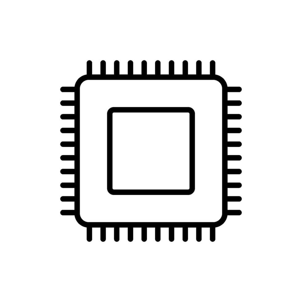 CPU Processor icon vector design templates simple and modern