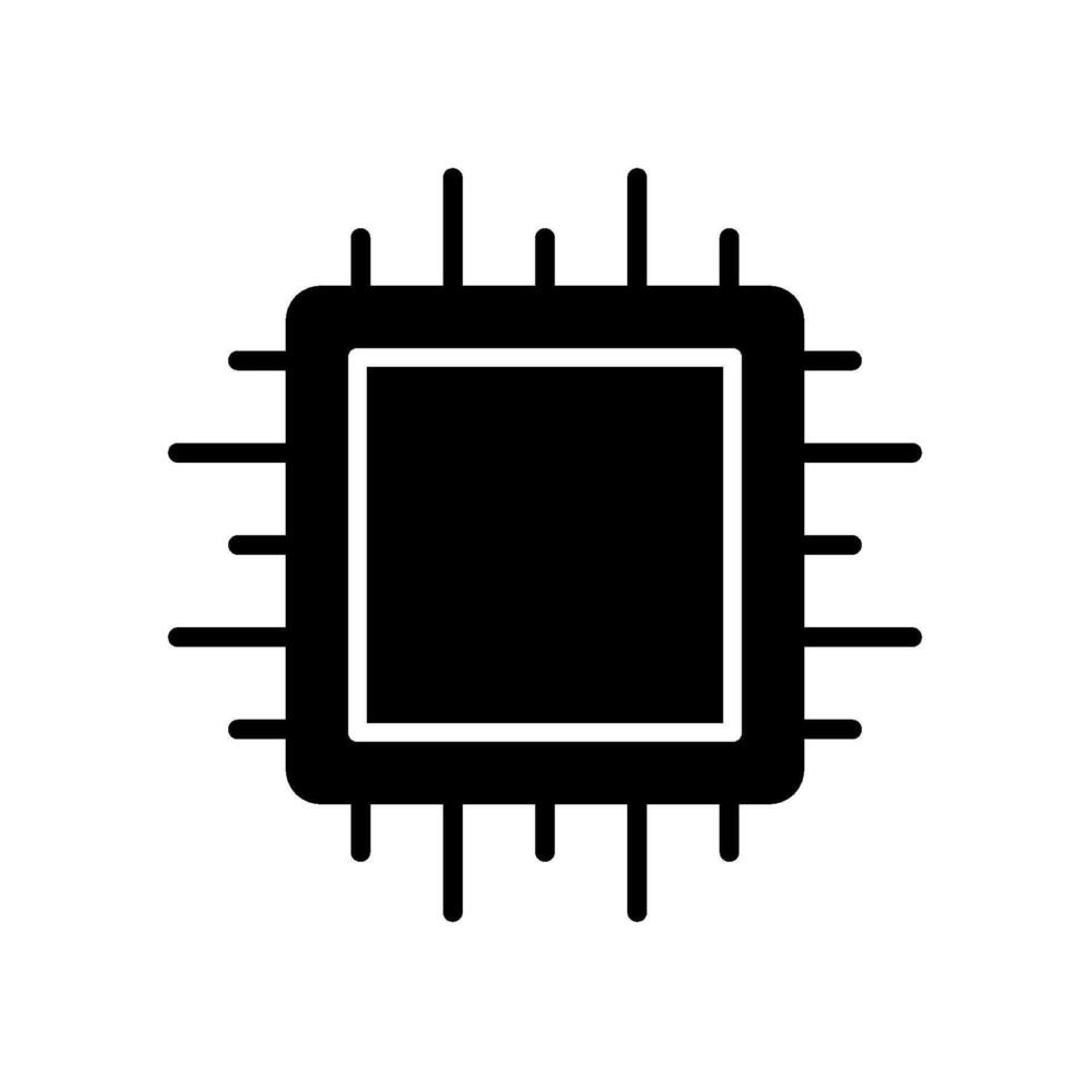 CPU Processor icon vector design templates simple and modern