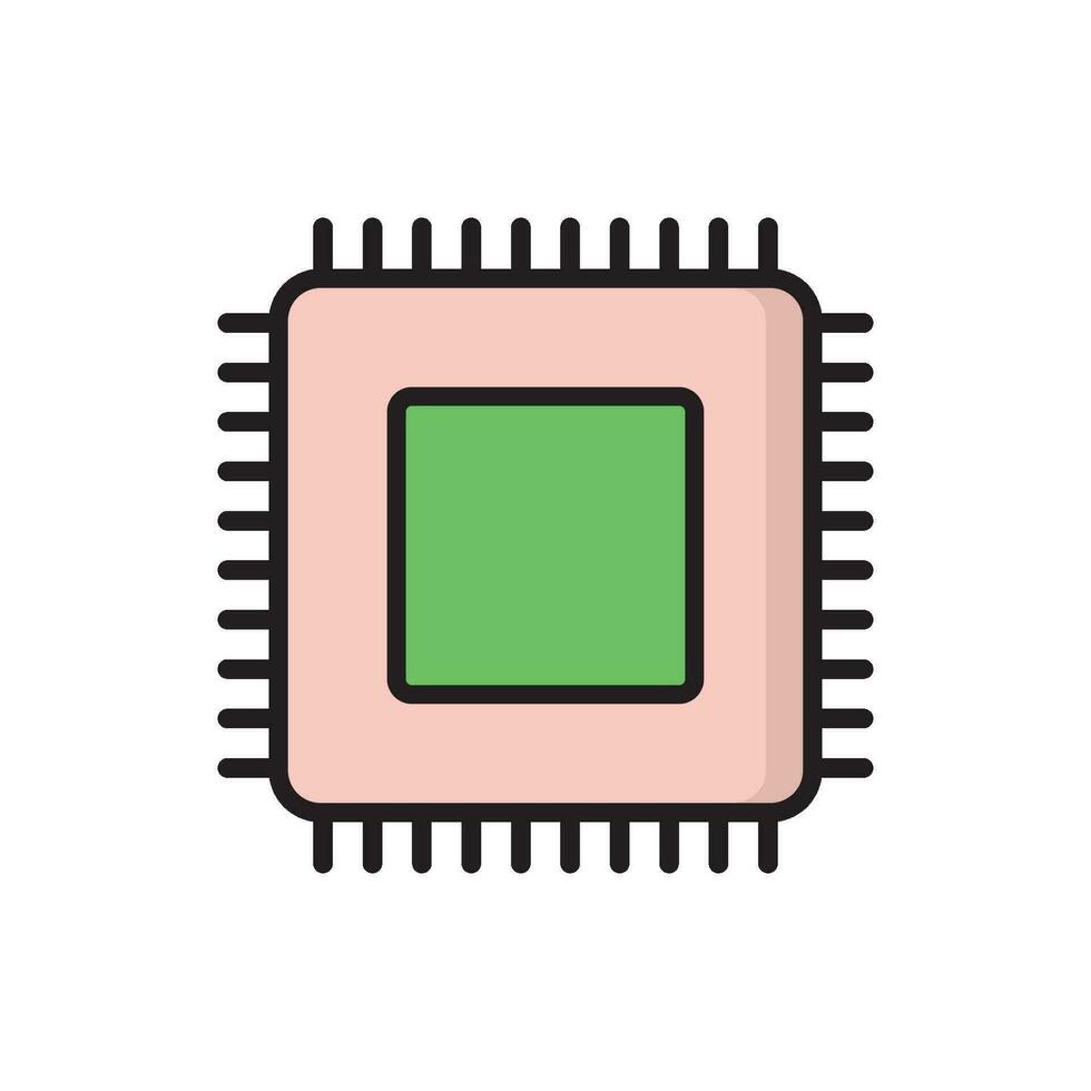 CPU Processor icon vector design templates simple and modern