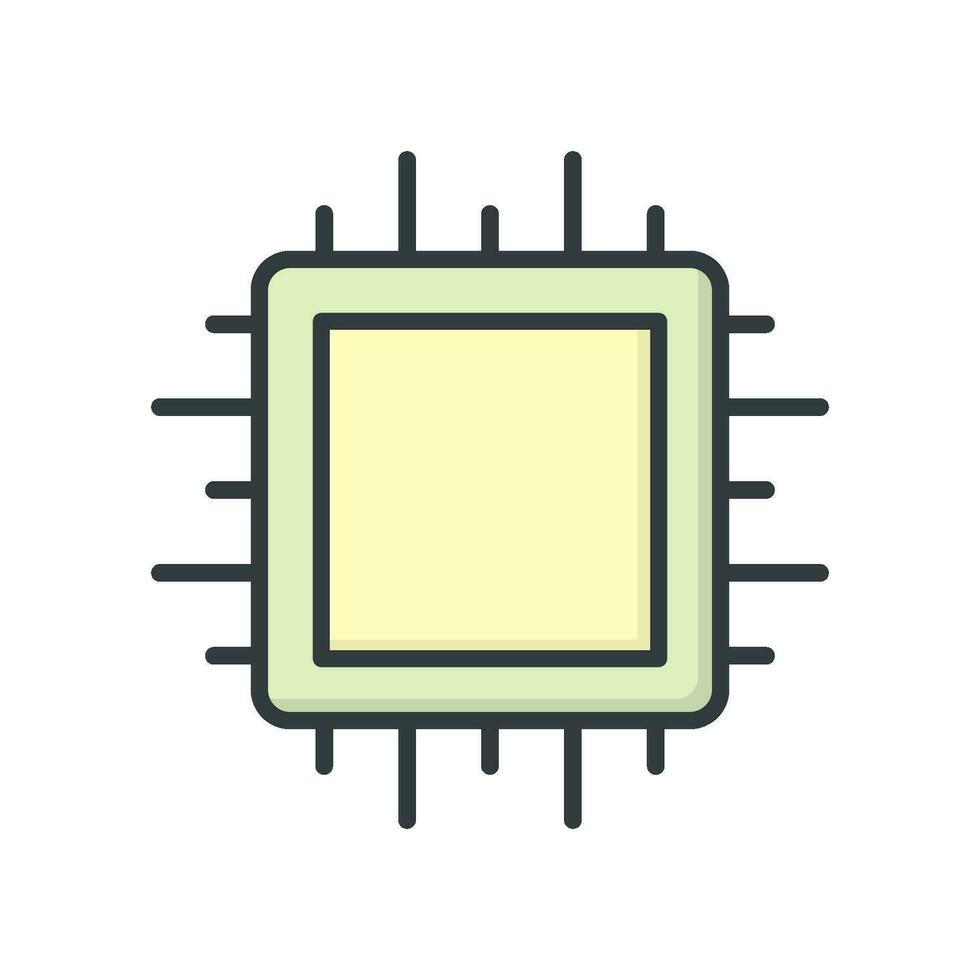 CPU Processor icon vector design templates simple and modern