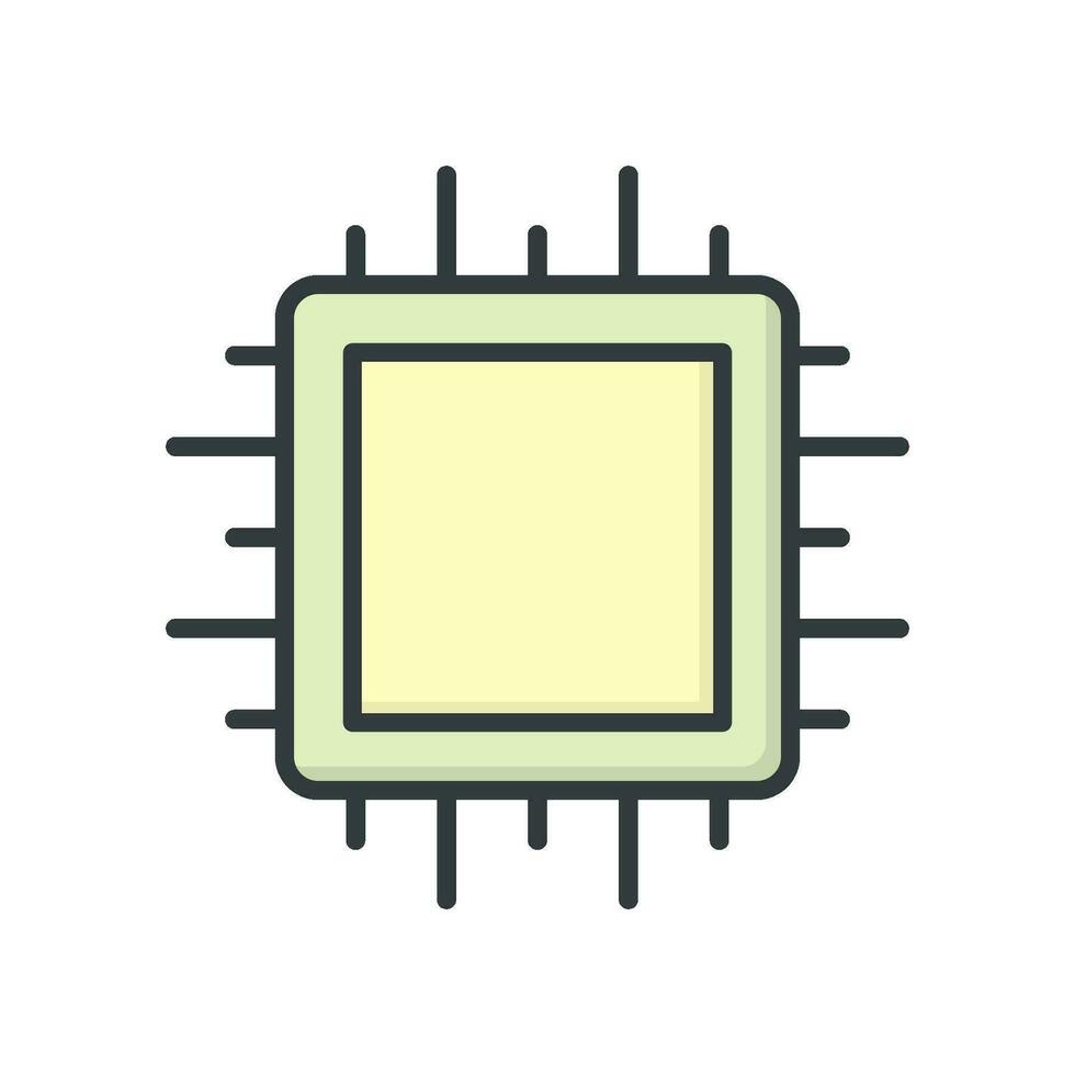 CPU Processor icon vector design templates simple and modern