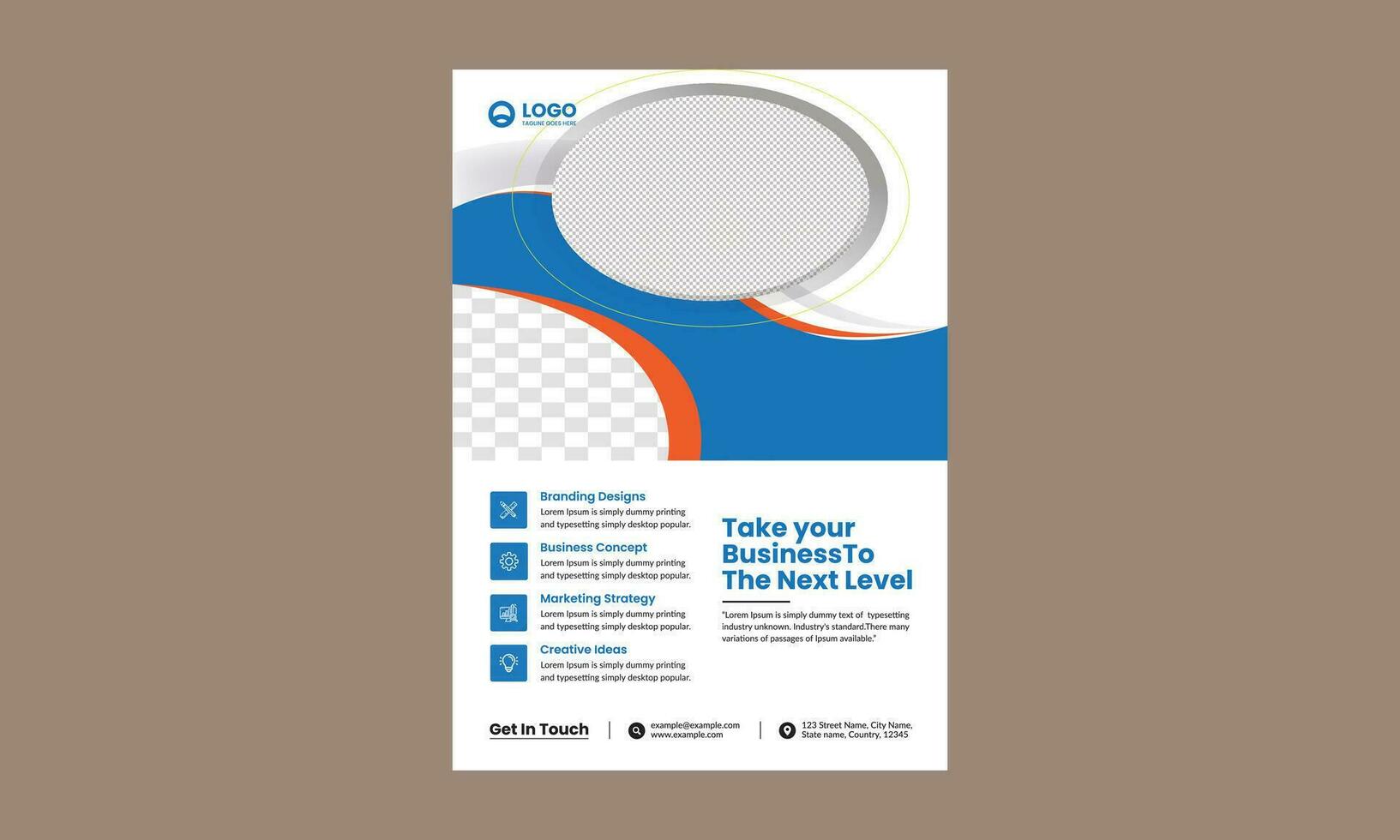 Corporate Book Cover Design Template in A4. Can be adapt to Brochure, Annual Report, Magazine,Poster, Business Presentation, Portfolio, Flyer, Banner, Website. vector