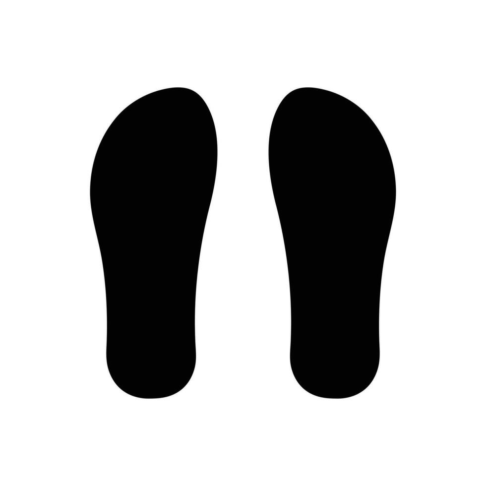 Human Shoe footprints icon white background design. vector