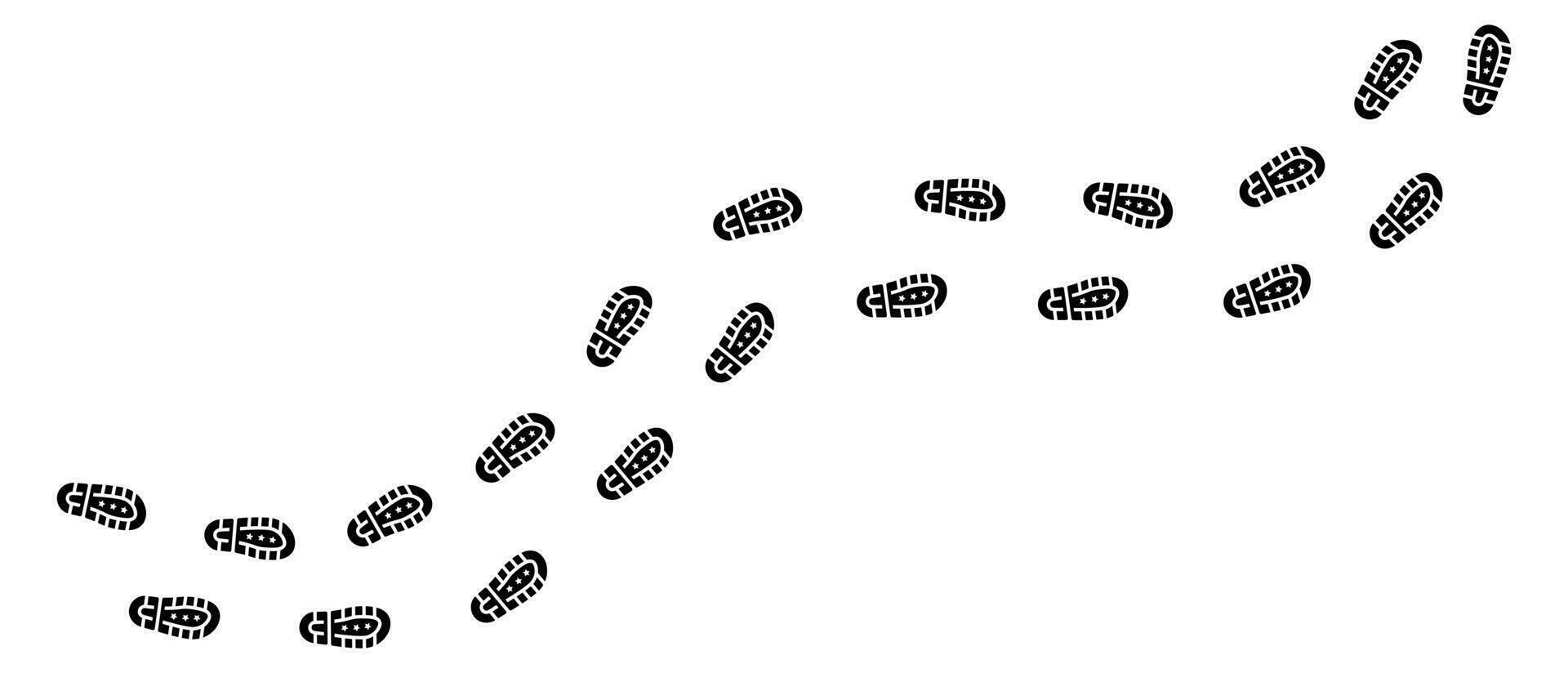 Human Shoe footprints icon white background design. vector