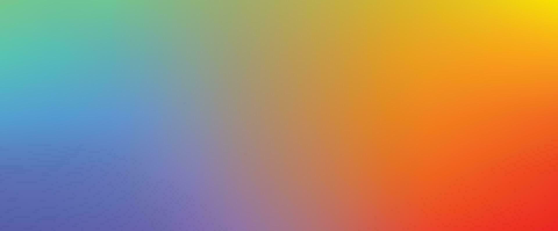 Gradient soft green blue red and yellow color background design template. vector