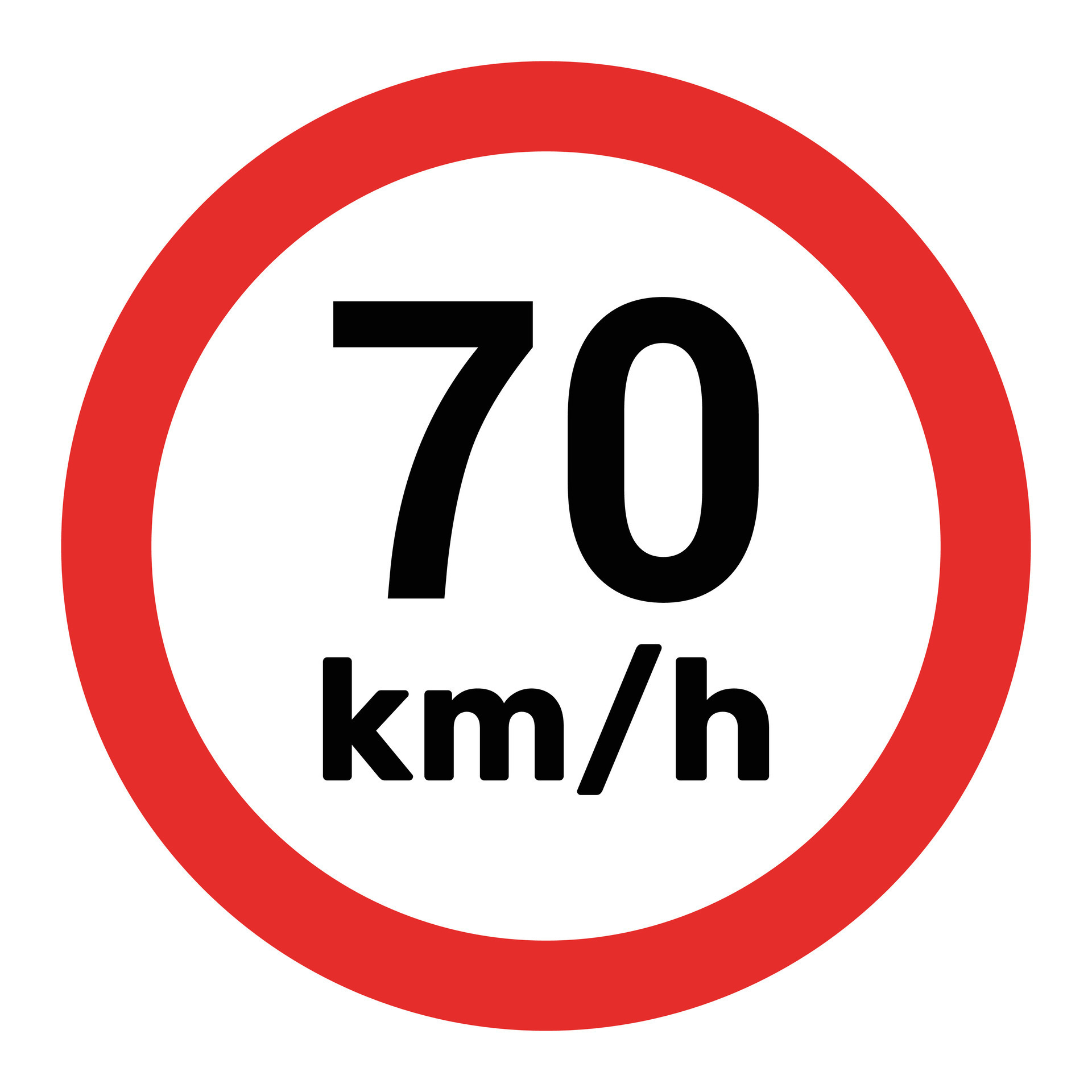 Speed Limit Sign 70 Km H Icon Vector Illustration 30718108 Vector Art Speed Limit Sign 70 Km H Icon Vector Illustration 30718108 Vector Art