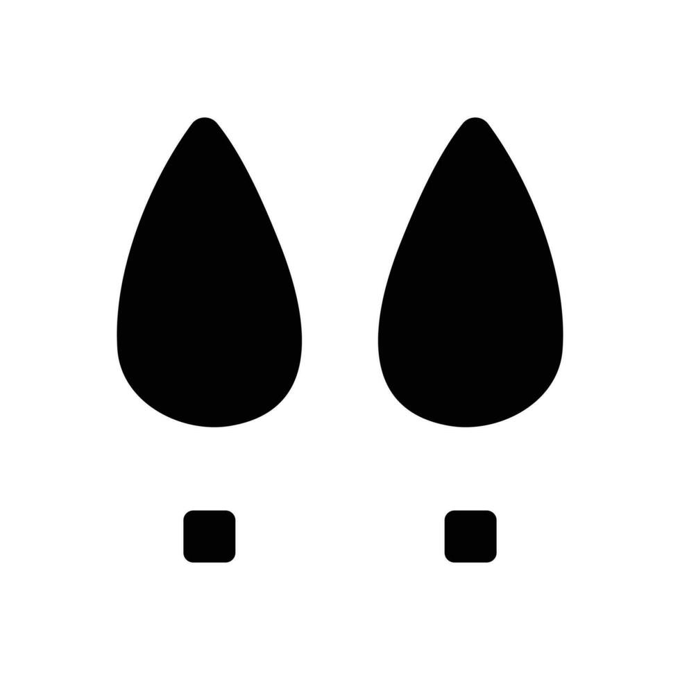 Human Shoe footprints icon white background design. vector
