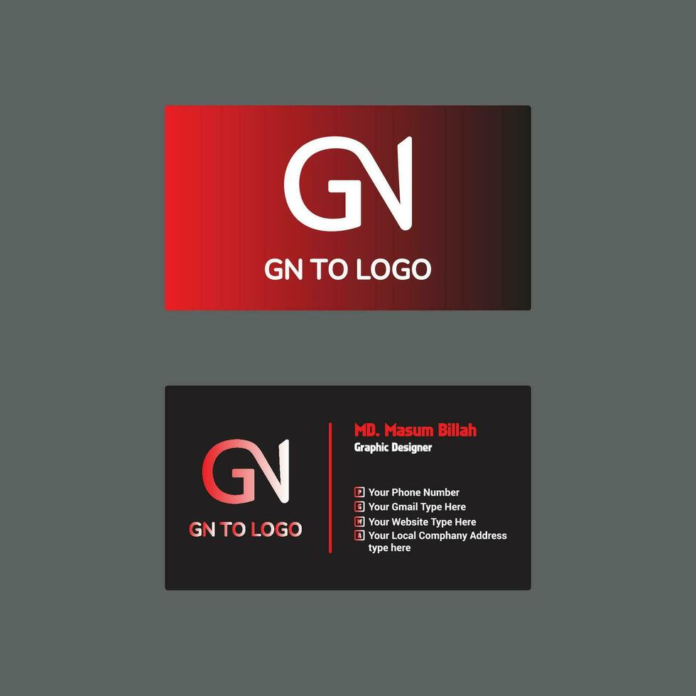 Professional Business Card design vector