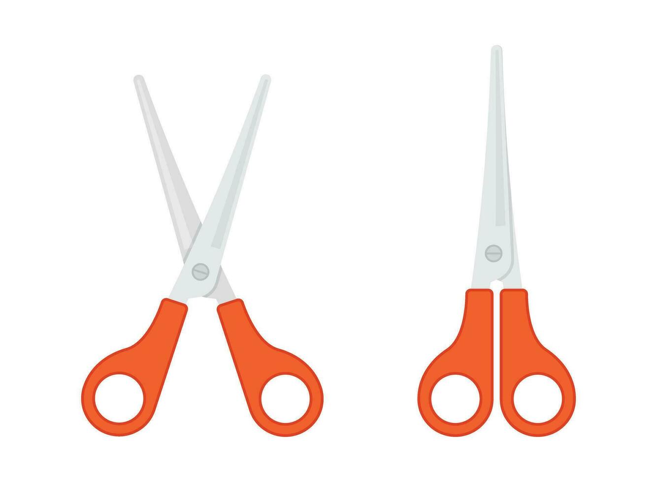 Scissor icon in flat style. Cutting hair equipment vector illustration on isolated background. Hairdressing sign business concept.