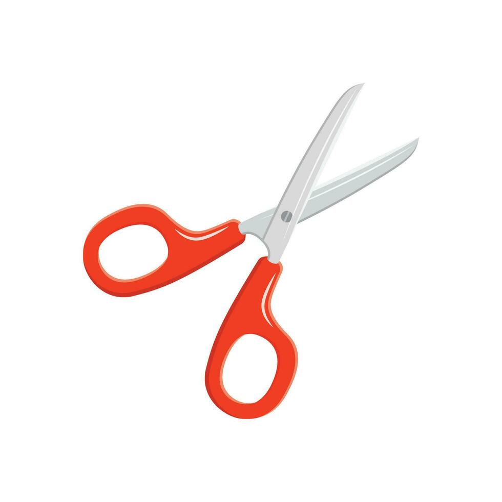 Scissor icon in flat style. Cutting hair equipment vector illustration on isolated background. Hairdressing sign business concept.