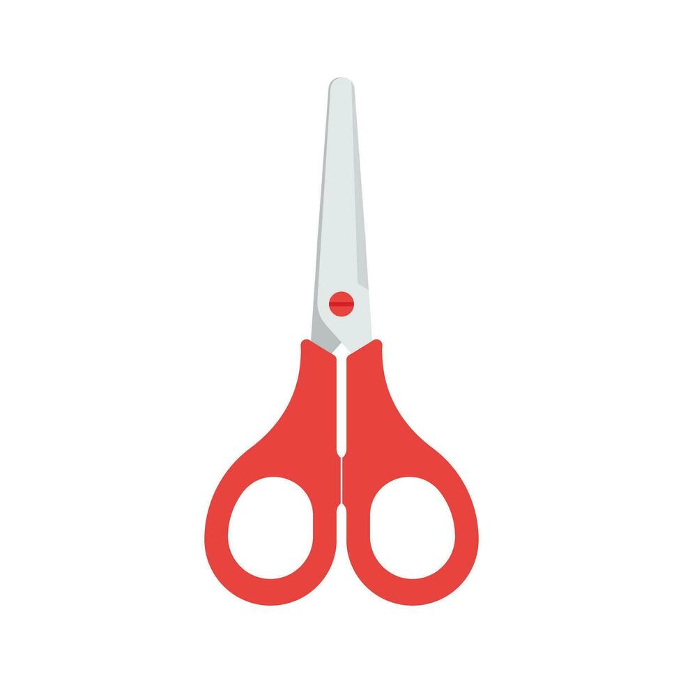 cortar con tijeras icono en plano estilo. corte pelo equipo vector ilustración en aislado antecedentes. peluquería firmar negocio concepto.