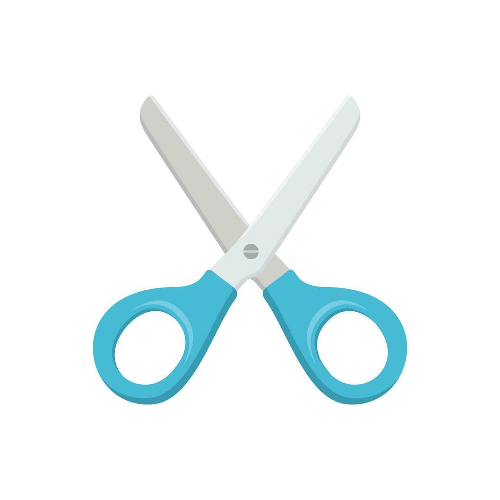 Scissor icon in flat style. Cutting hair equipment vector illustration on isolated background. Hairdressing sign business concept.