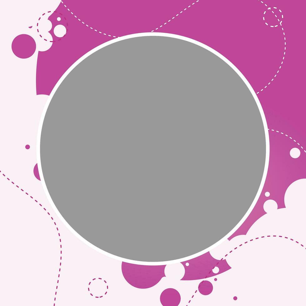 Vector circle pink abstract banner template