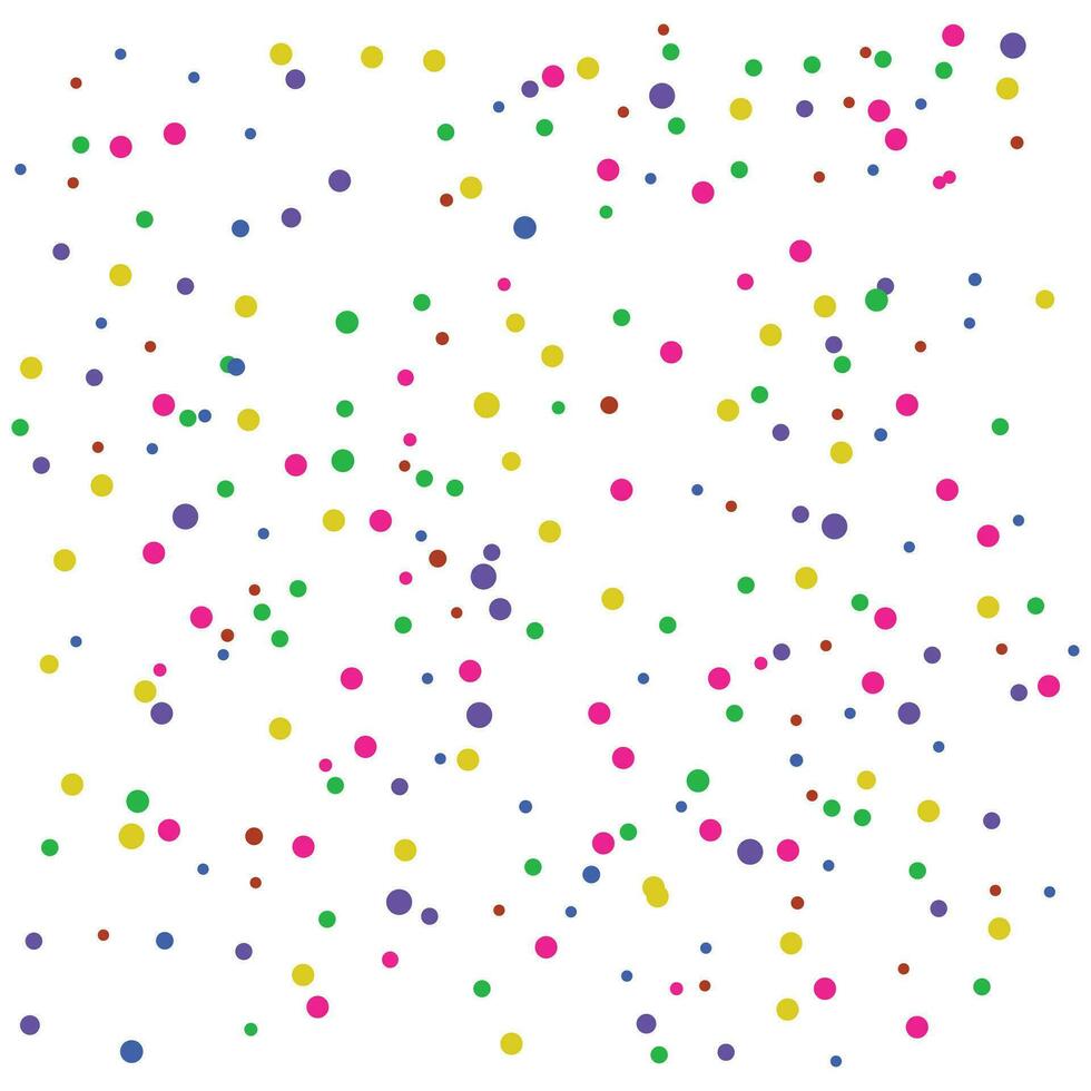 Vector colorful confetti background in flat style