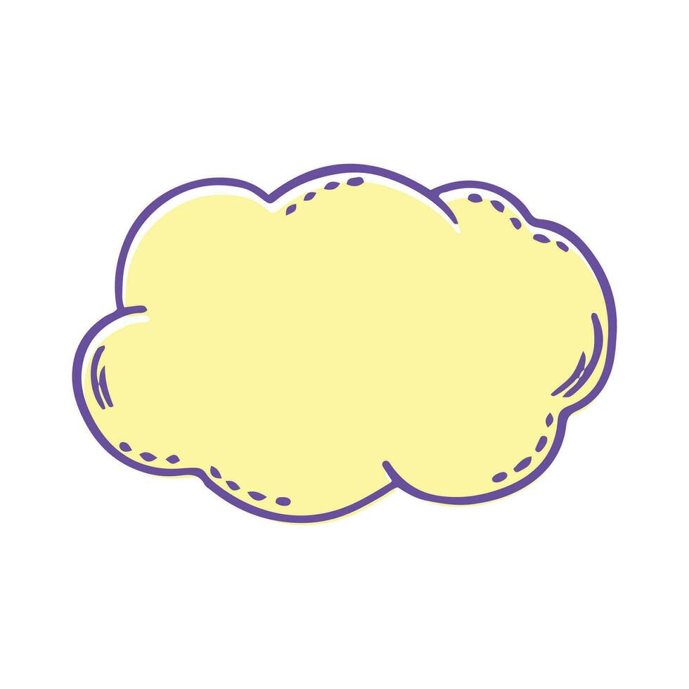 Vector speech bubble on white background