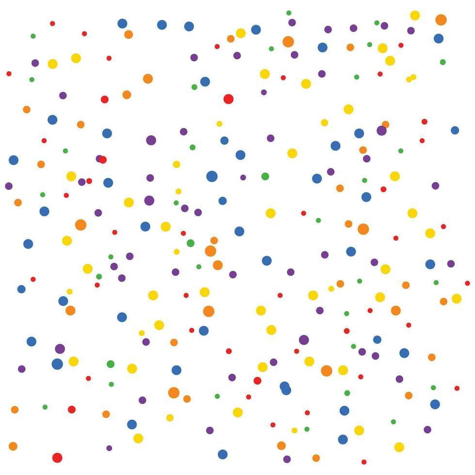 Vector colorful confetti background in flat style
