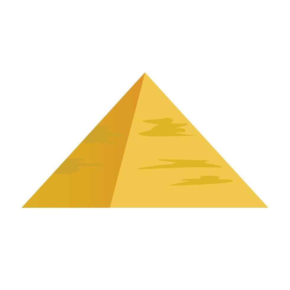 Vector egyptian pyramids cartoon desert landmark ancient monument