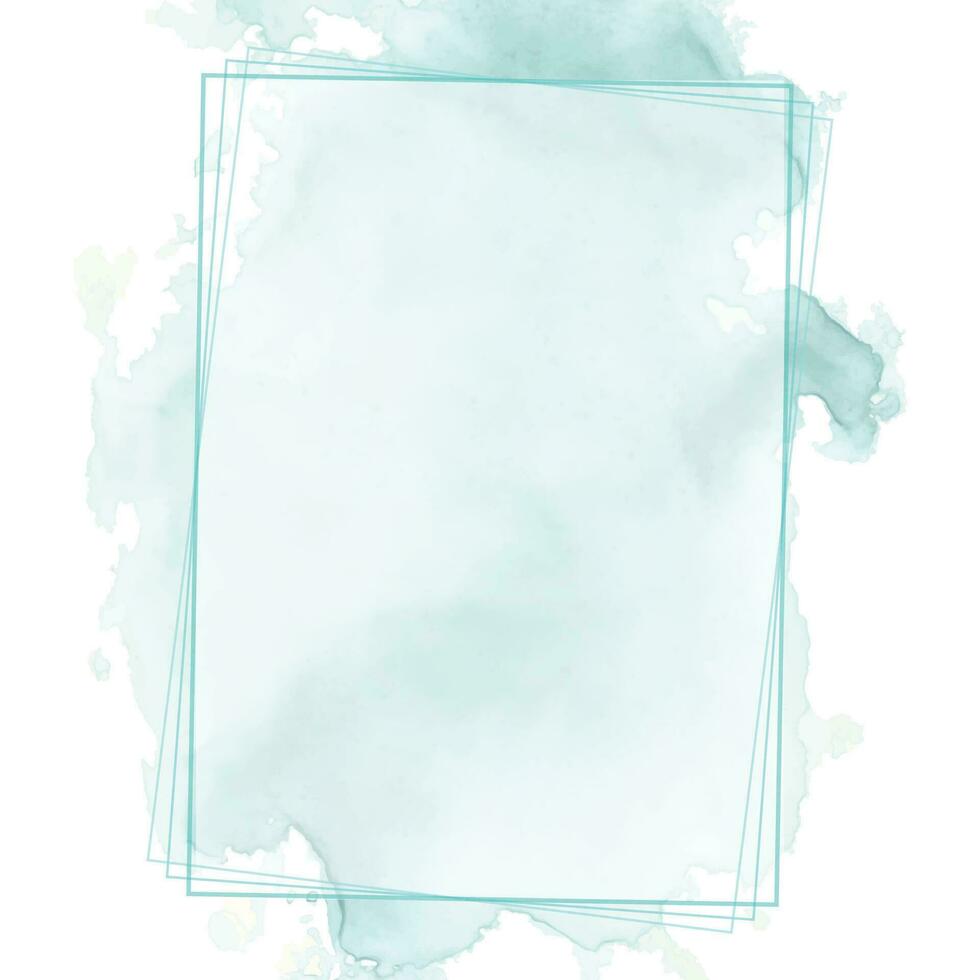 Vector abstract watercolor frame