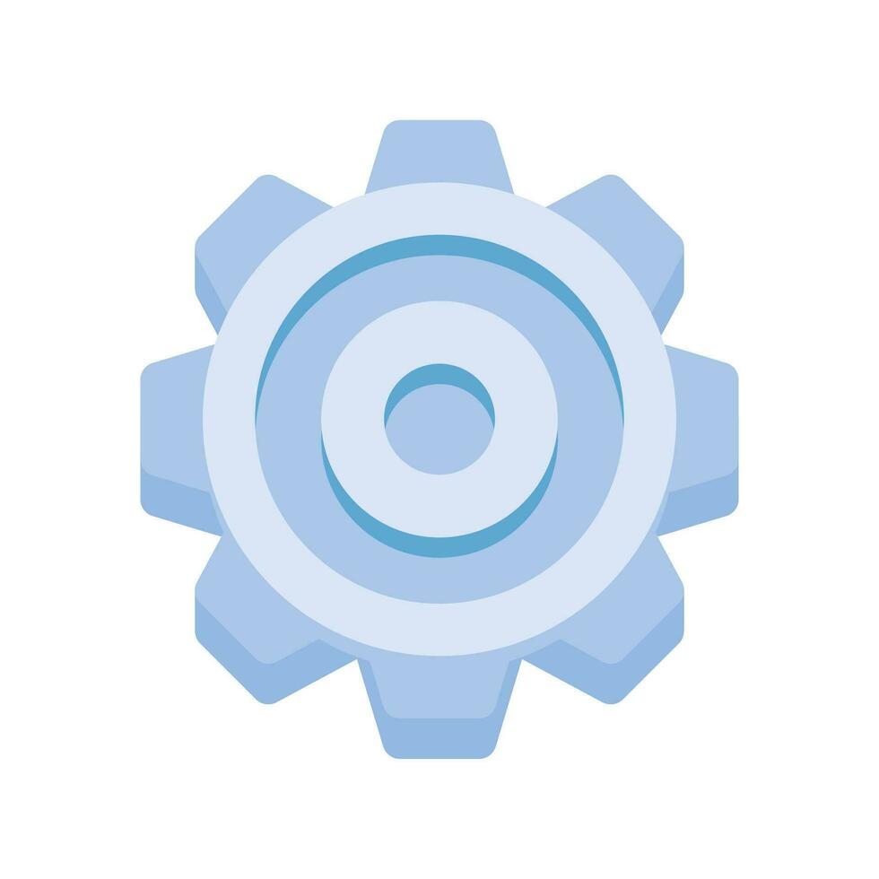 Vector illustration of a cogwheel