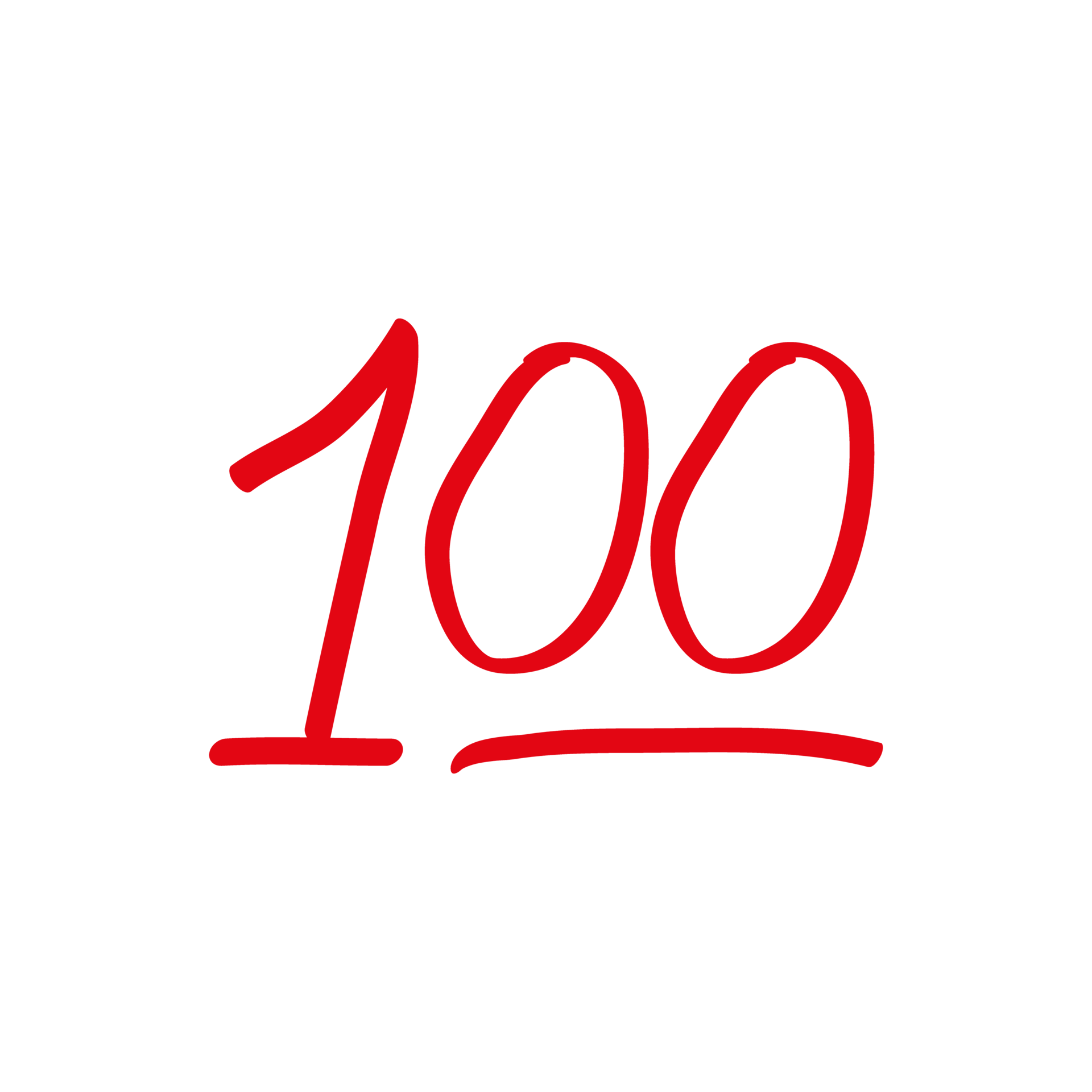 100 hundred emoticon icon. 100 emoji score sticker 30718530 PNG