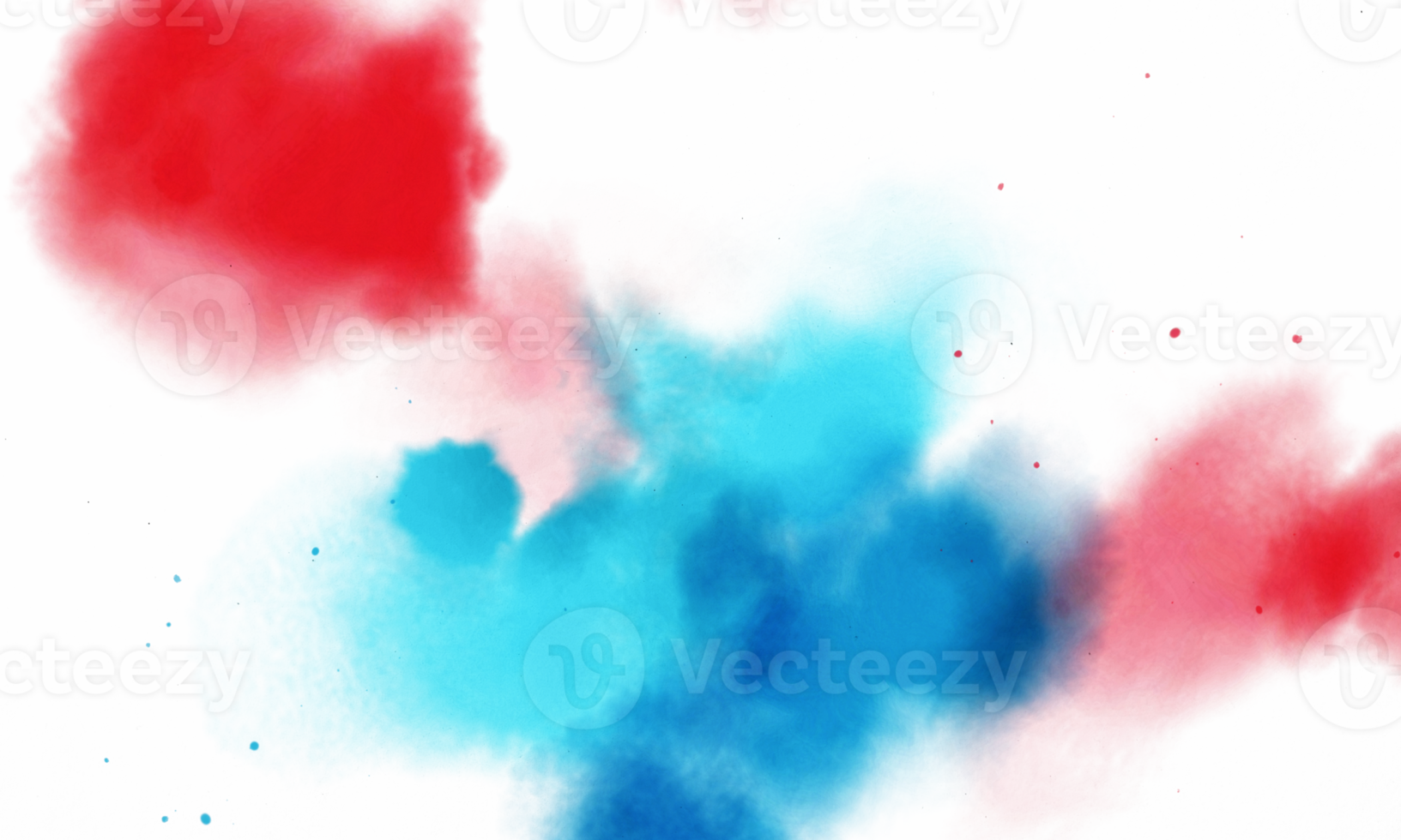 abstrakt rot und Blau Aquarell Farbe png