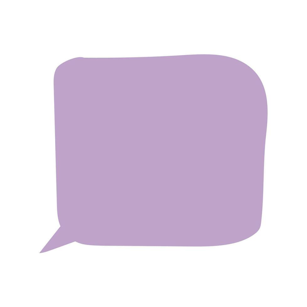 Vector speech bubble on white background