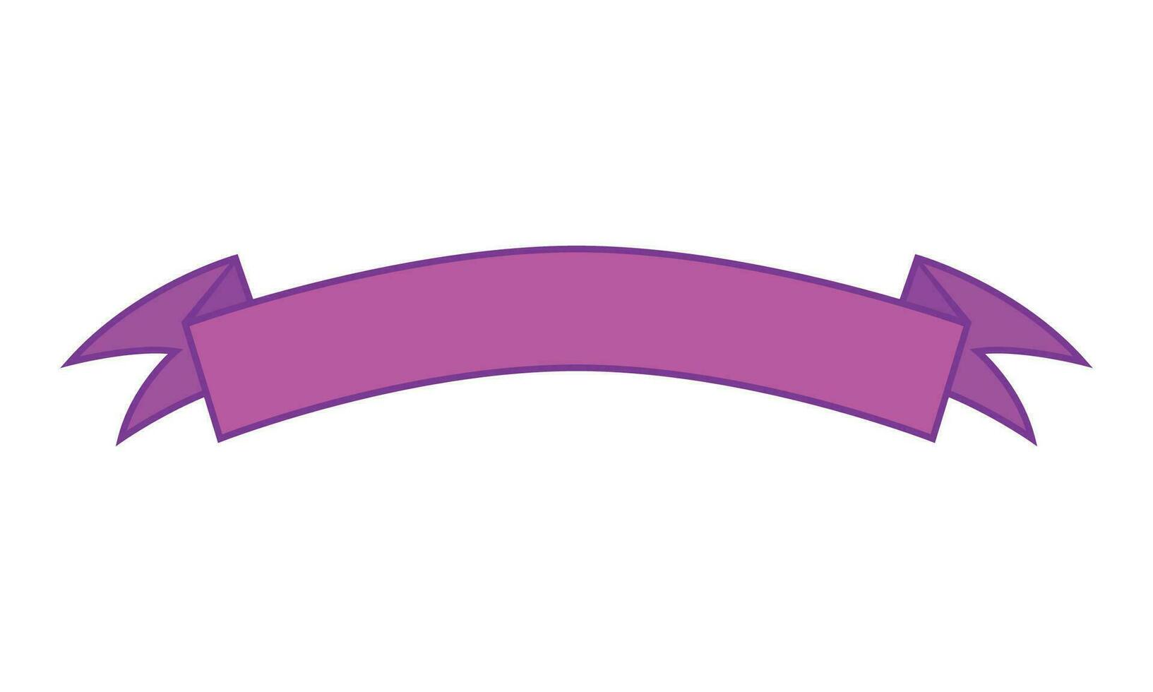 vector plano púrpura cintas grande bandera