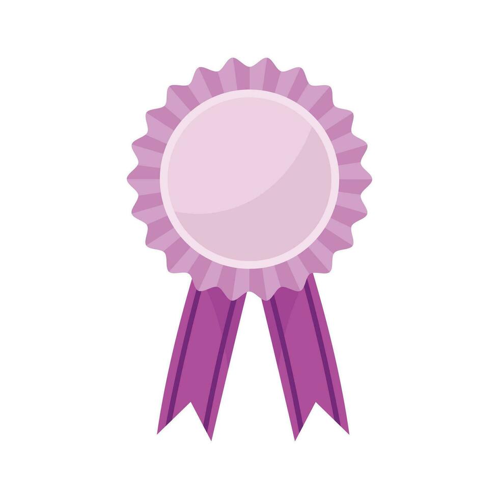 Vector first place badge on white background