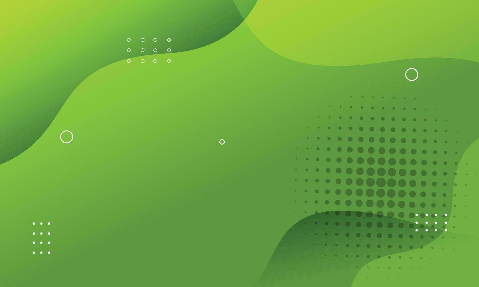 Vector gradient abstract green background with geometric elements