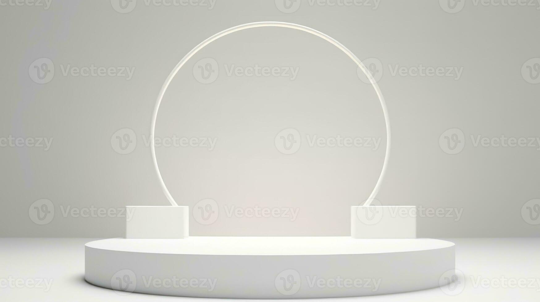 White Podium, Minimal White podium for product photo