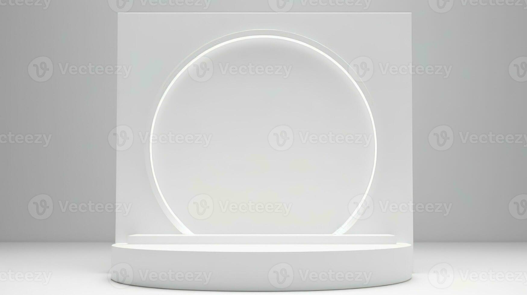 White Podium, Minimal White podium for product photo