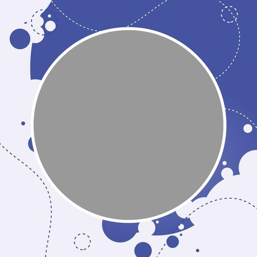 Vector circle blue abstract banner template