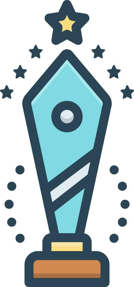 color icon for champion vector