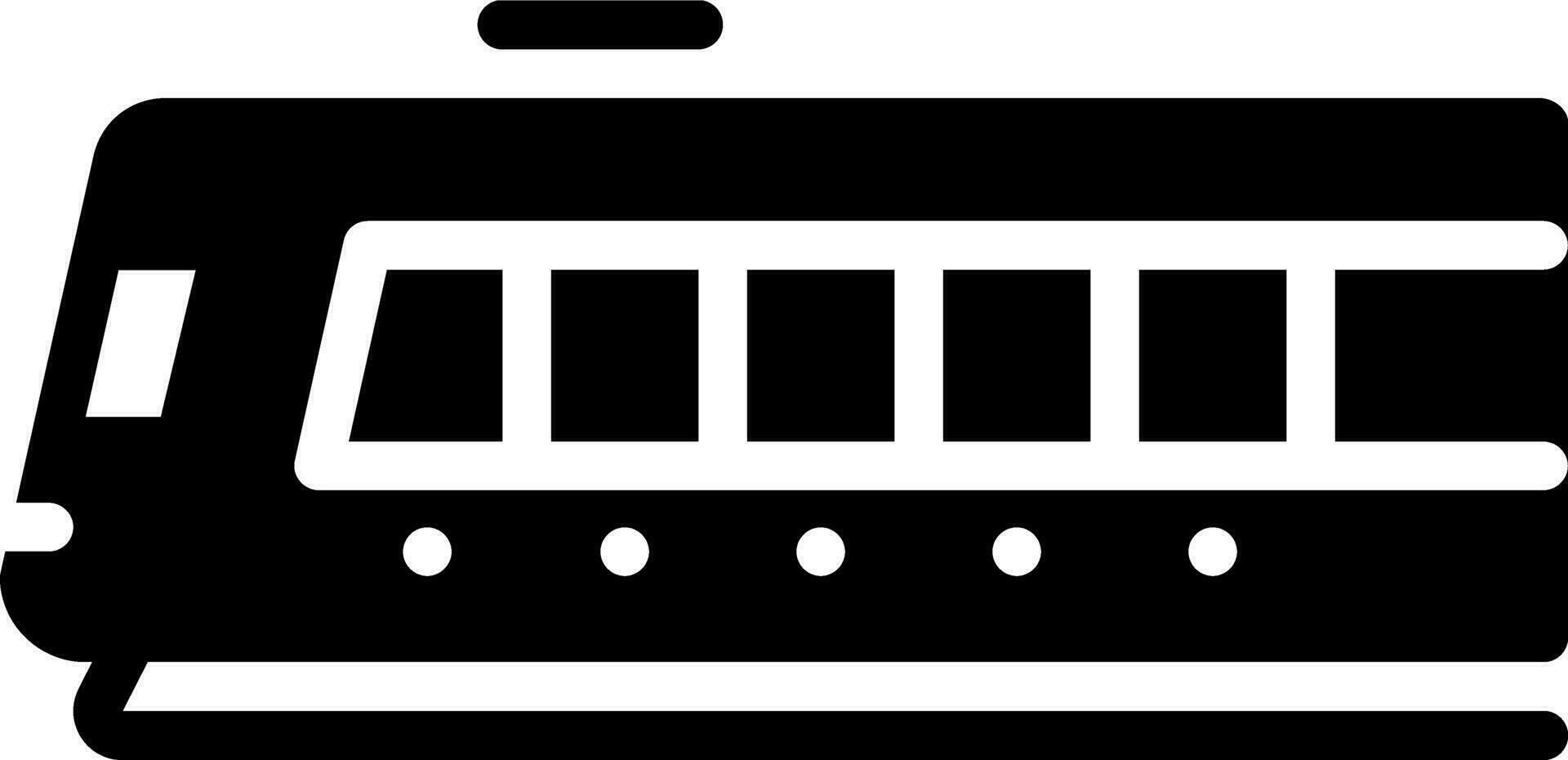 solid icon for rail vector