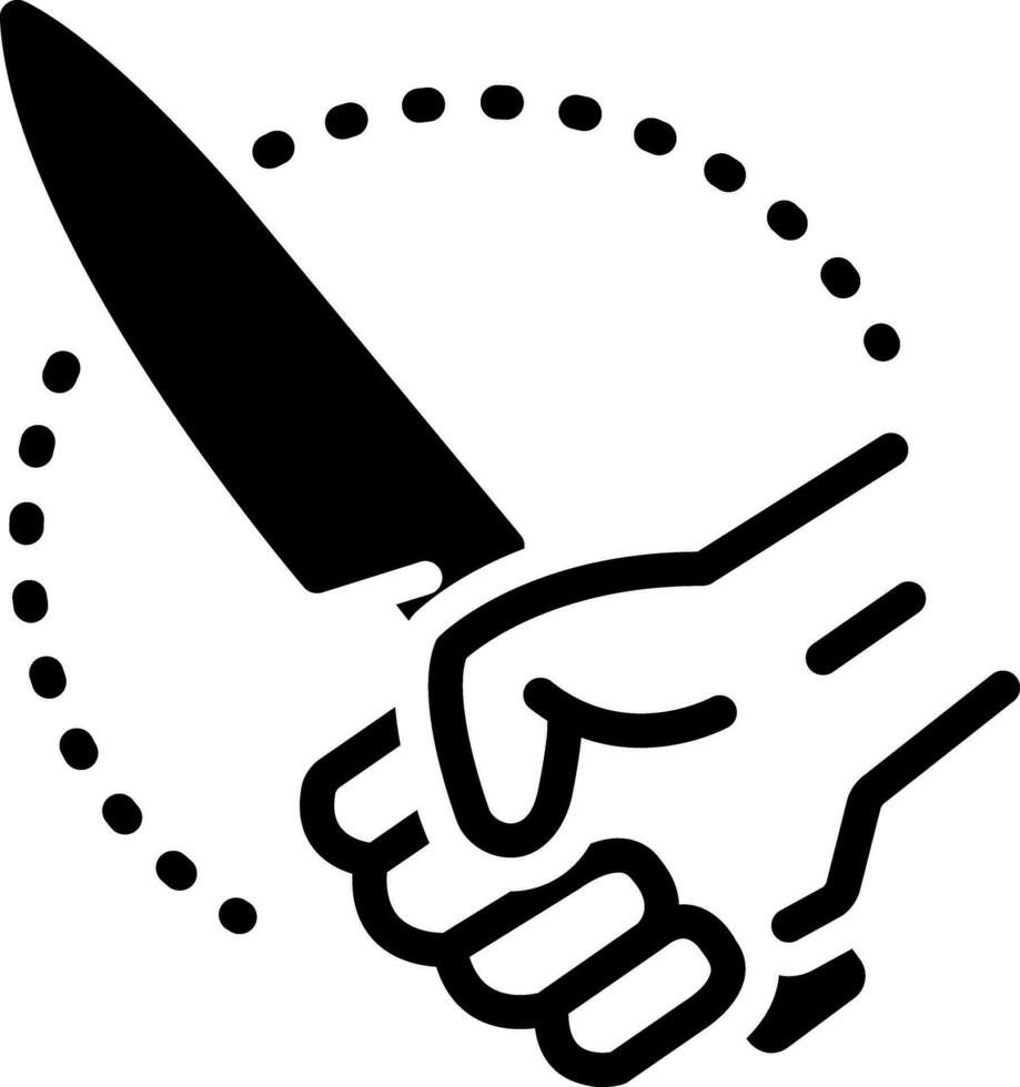 solid icon for threatening vector