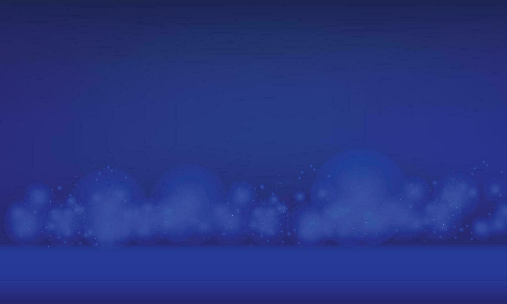 Vector blue color blurred background blank template with copy space