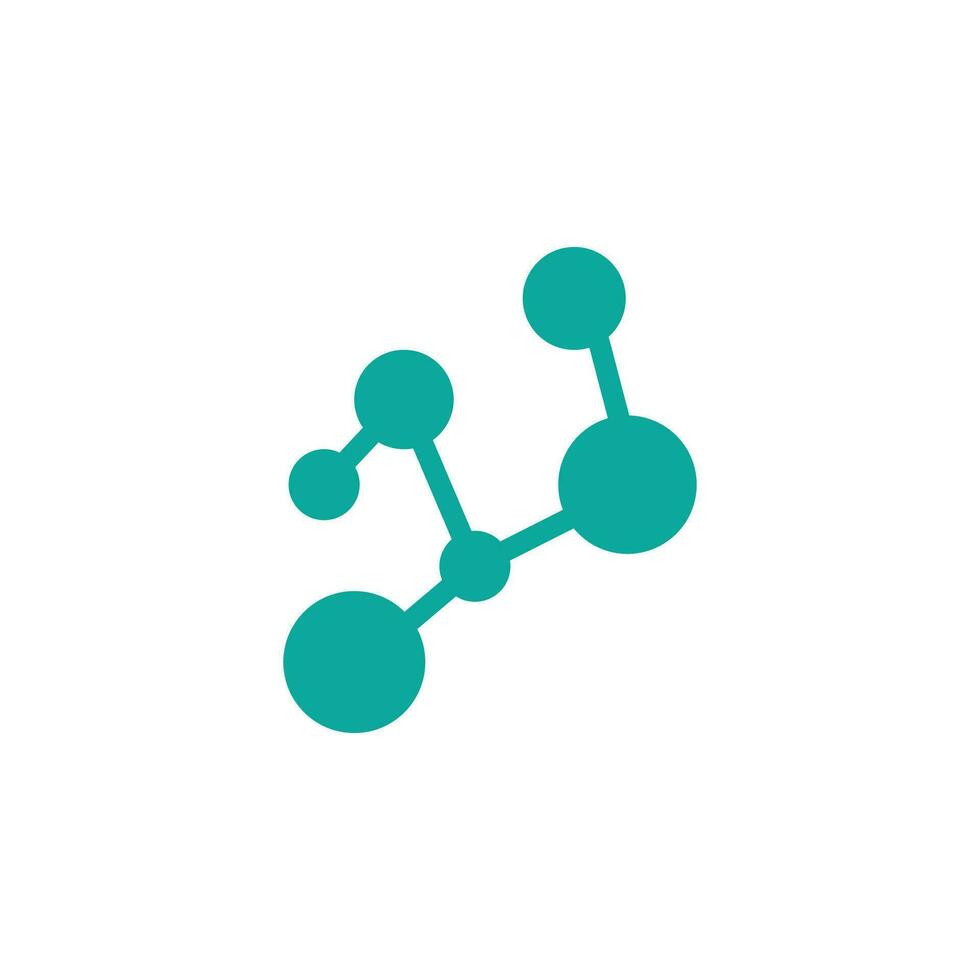 Neuron Logo, Cel Dna Network Vector, And Particle Technology, Simple Illustration Template Design vector