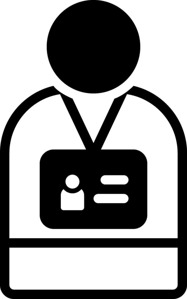 solid icon for name vector