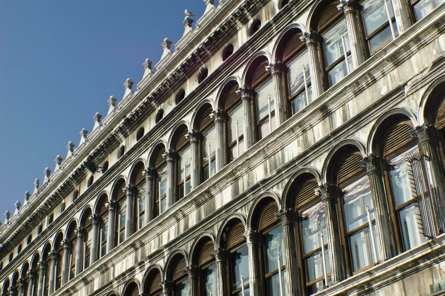 Construction details of the city of Venice photo