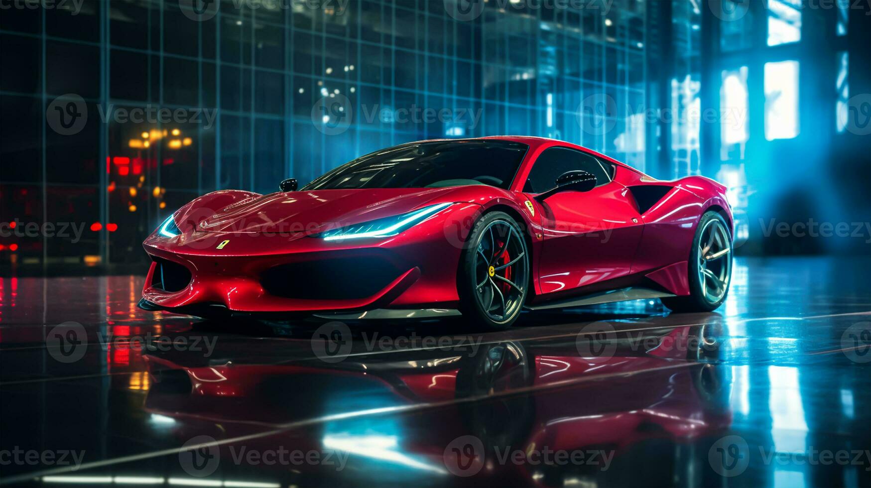 sport car in the studio photo
