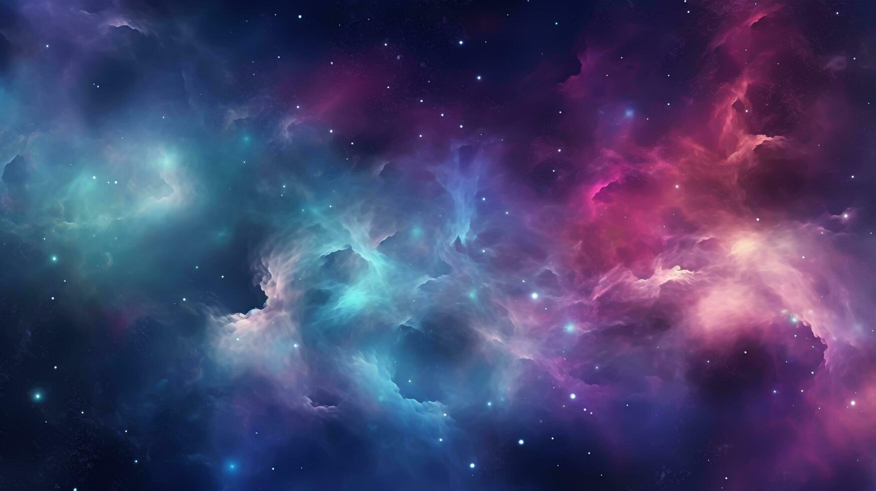 Abstract space background with nebula and stars photo