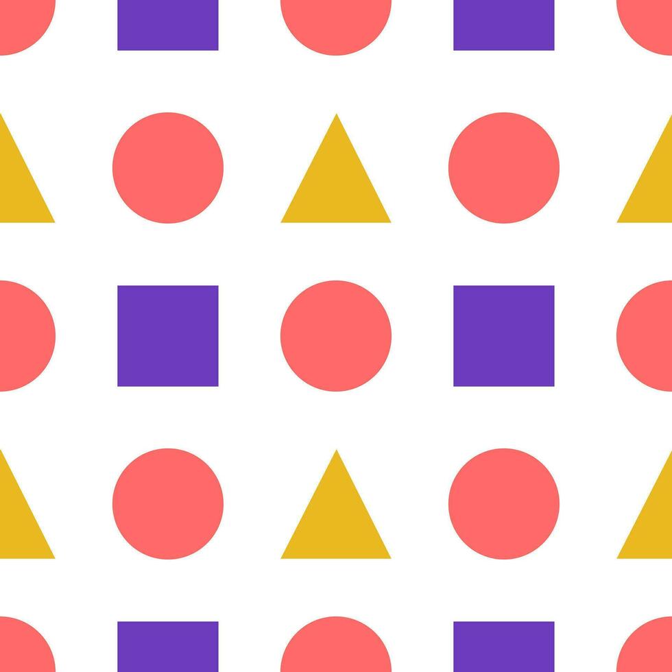 geometric shape seamless pattern vector