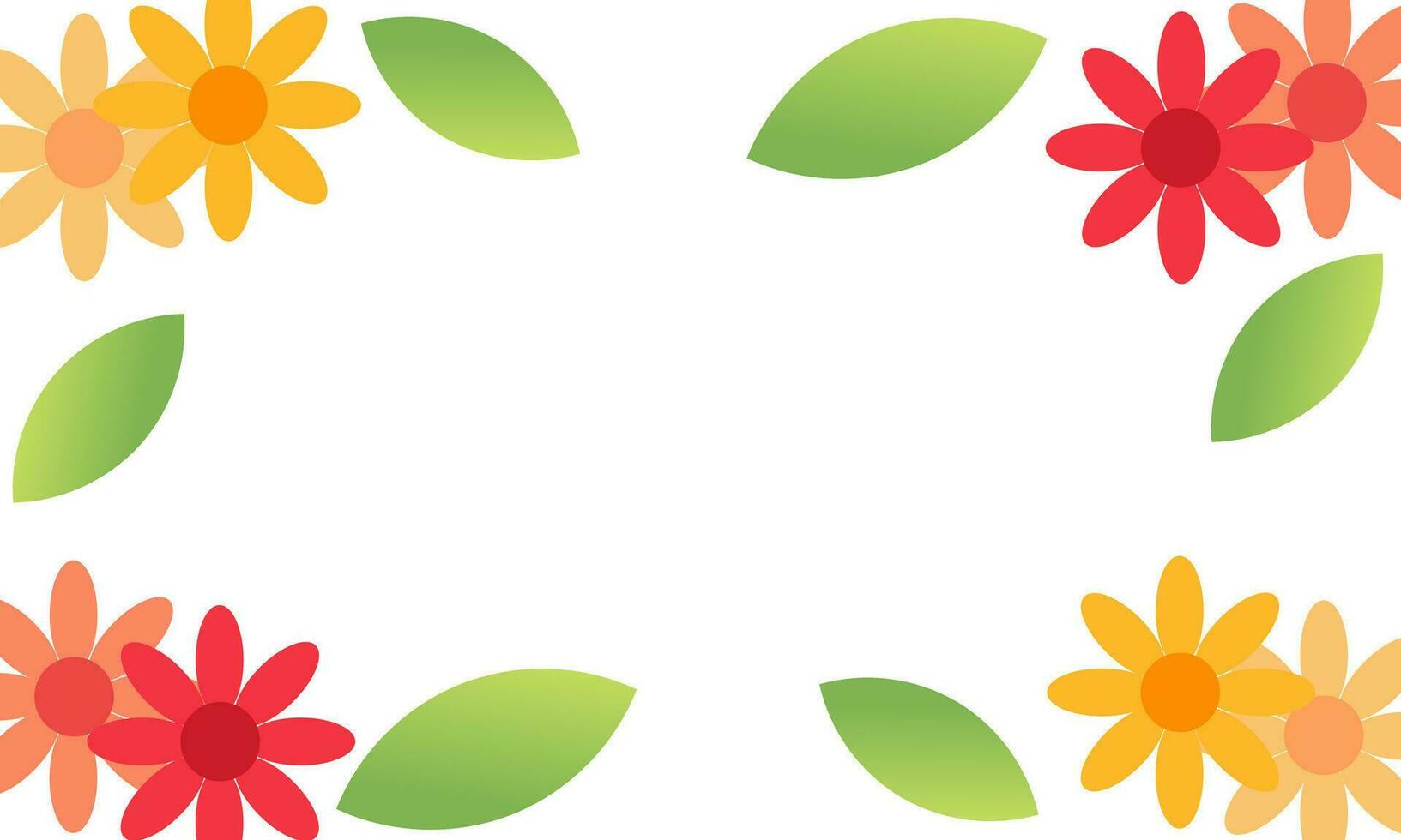 flower and leaf background with a nature theme2 vector