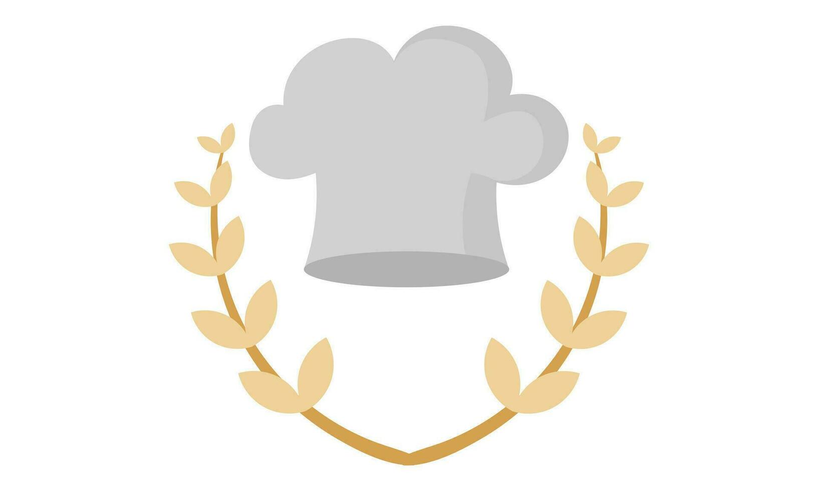 design with a chef theme with a simple and modern design vector