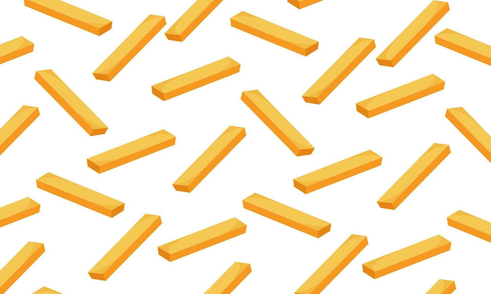 French fries background with golden yellow color2 vector