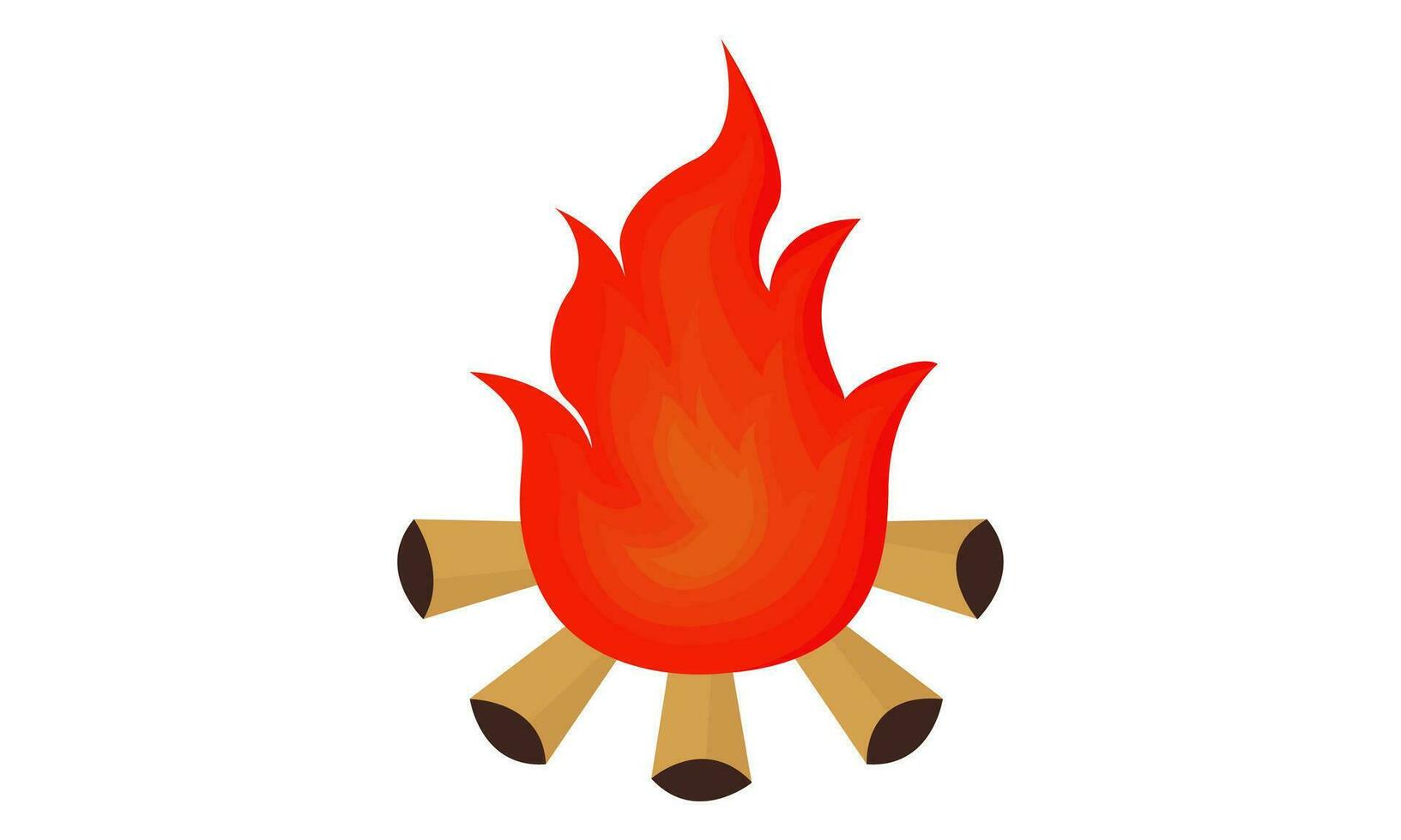 illustration of a campfire vector